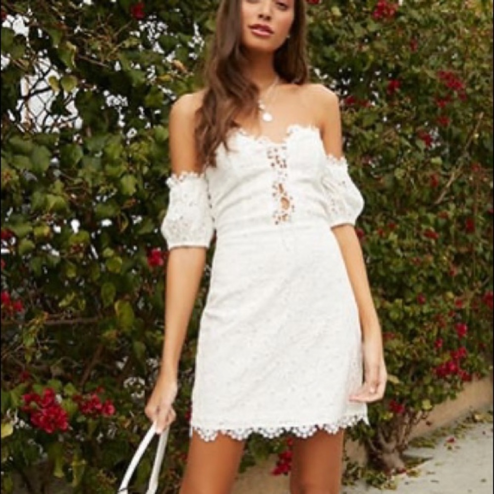 Floral Embroidered Mini Dress